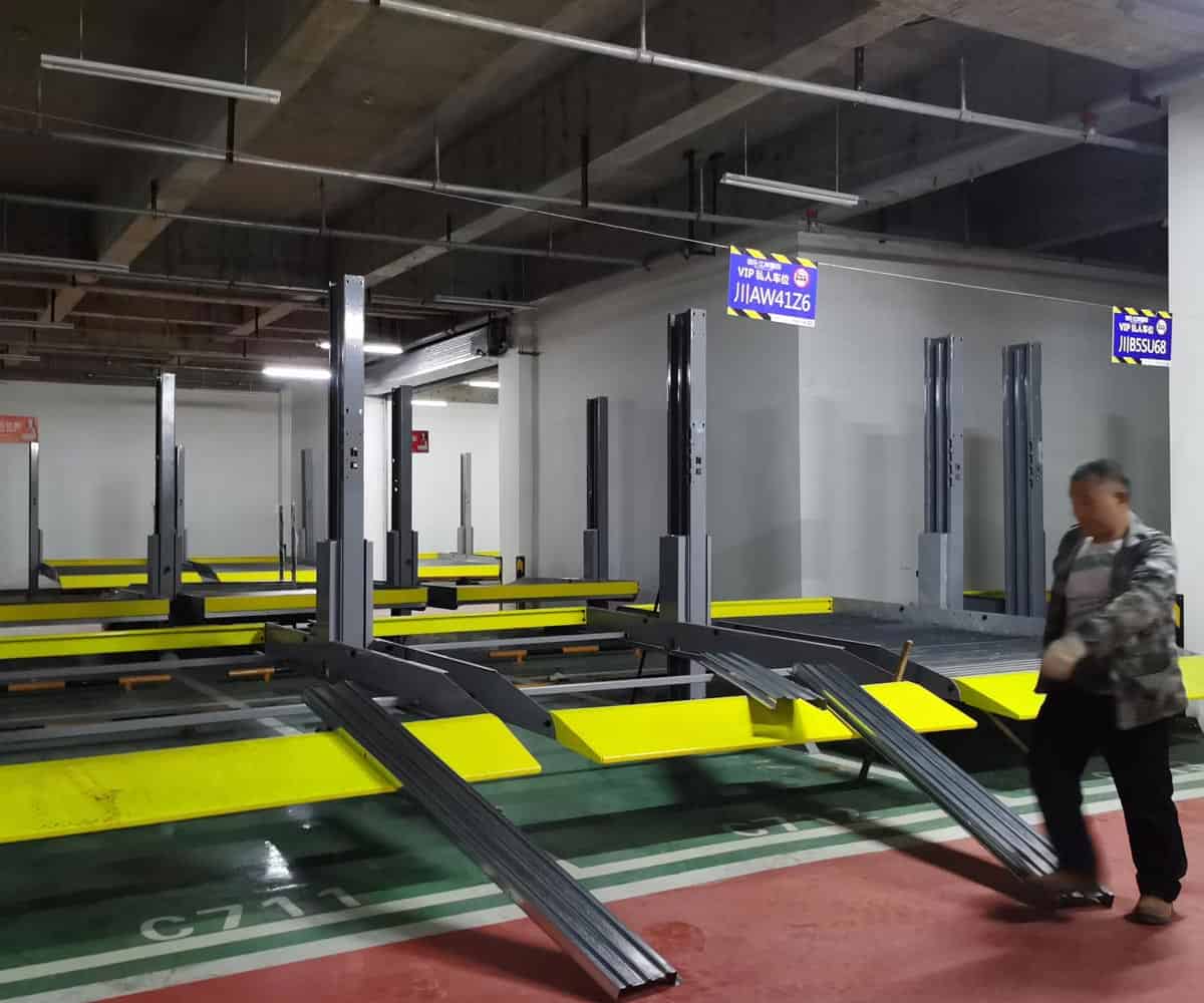 兩柱簡易升降類機械式停車位出租