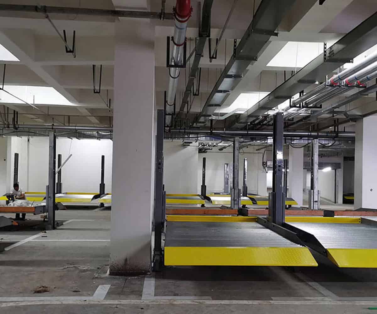 雅安市4柱機(jī)械車庫過規(guī)劃
