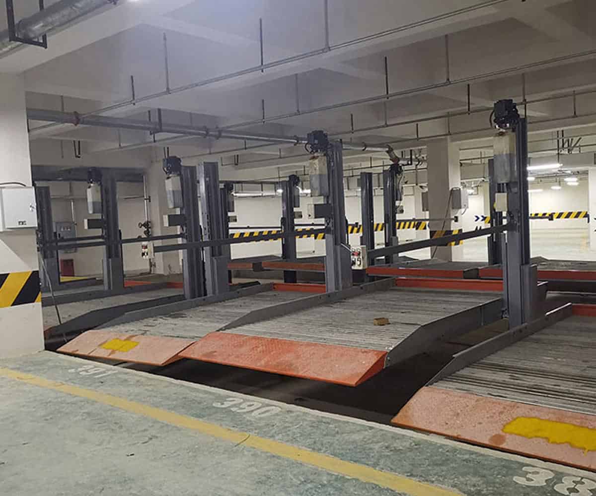 樂山市地下室簡易升降類機械停車庫過規劃