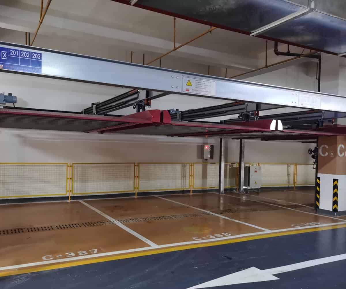 小區四柱升降式機械式停車設備
