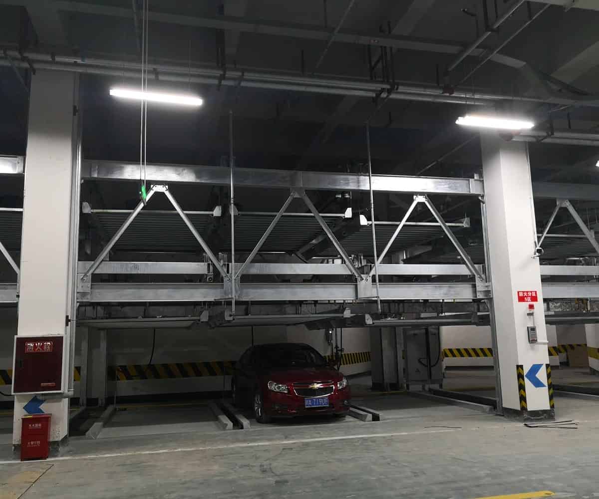 峨眉山市雙層升降平移式機械式立體停車設備