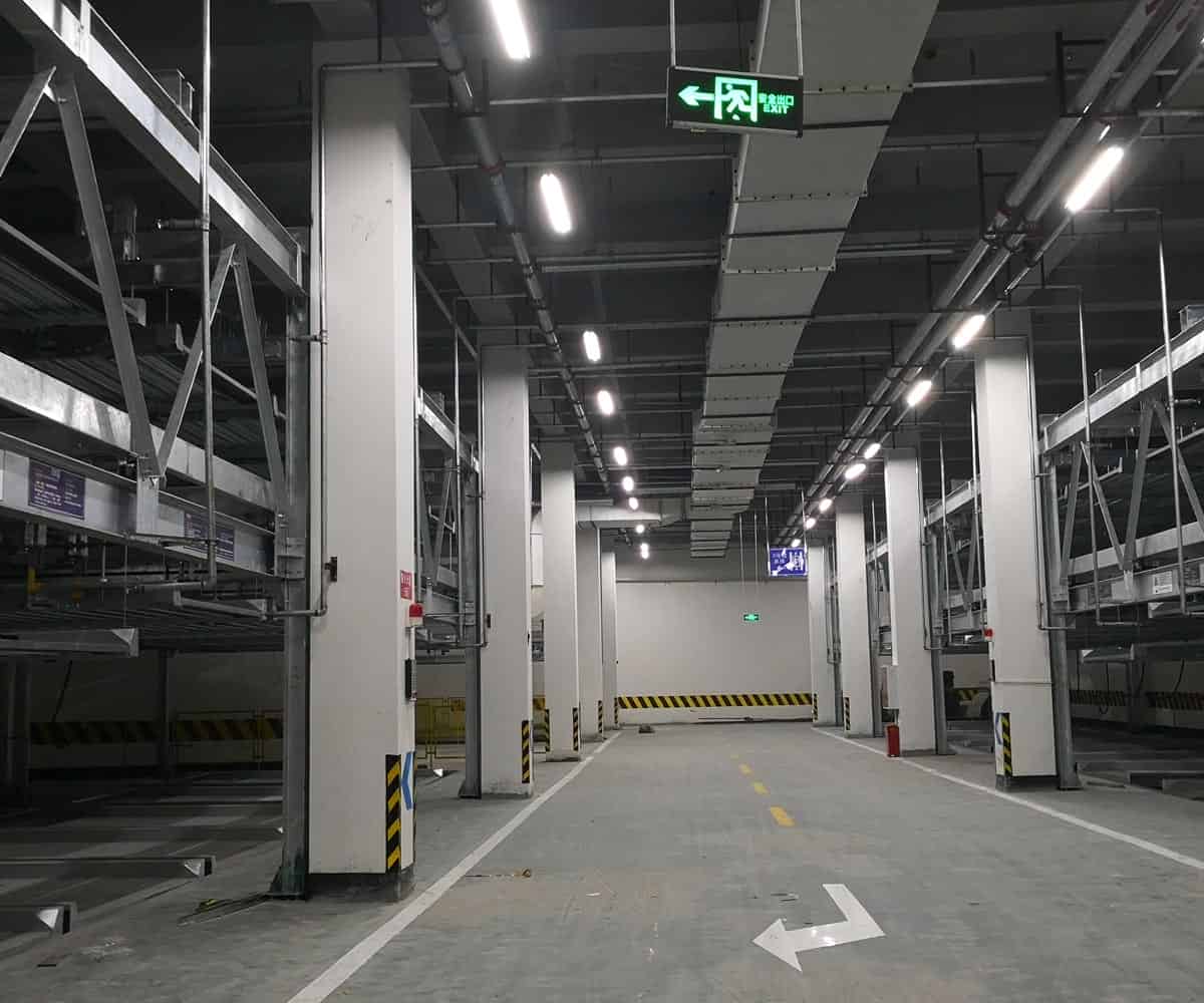 三層升降橫移式機械式停車設備