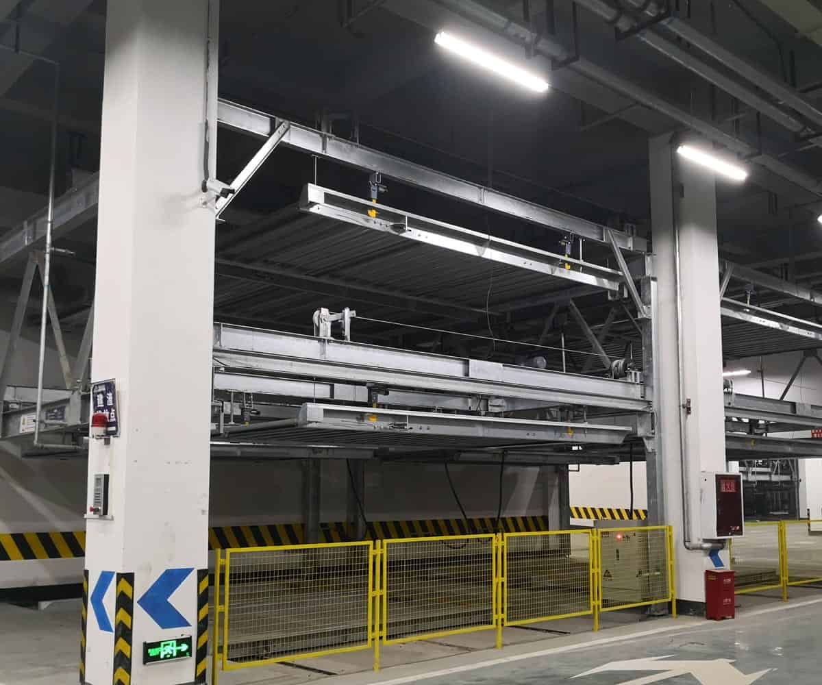 鄰水縣PSH6六層升降橫移機械式立體停車設備