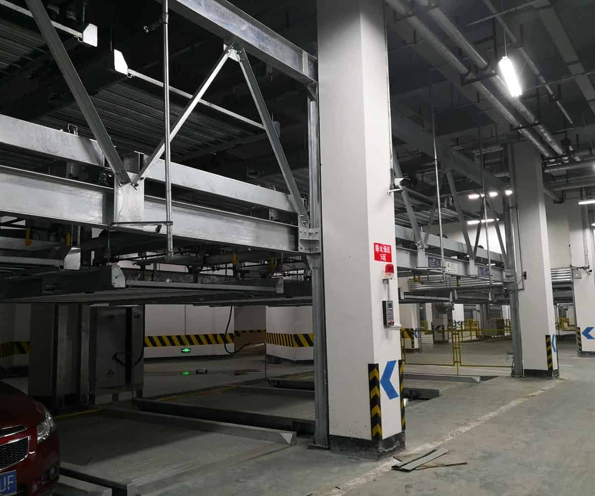 樂山市負一正一地坑PSH2D1二層升降橫移機械式立體停車設備