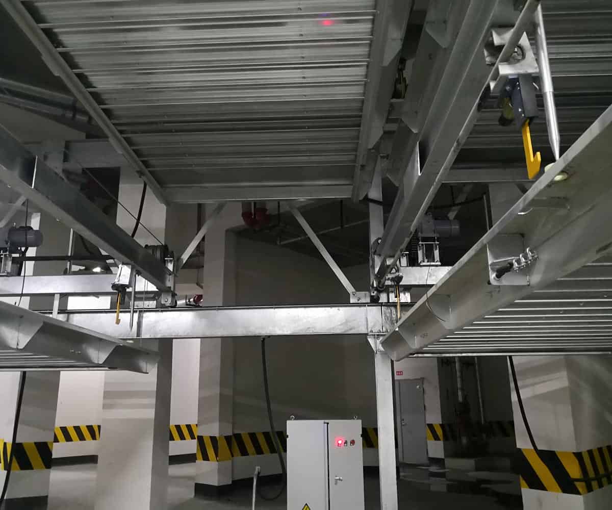 鄰水縣PSH2二層升降橫移機械式立體停車設備